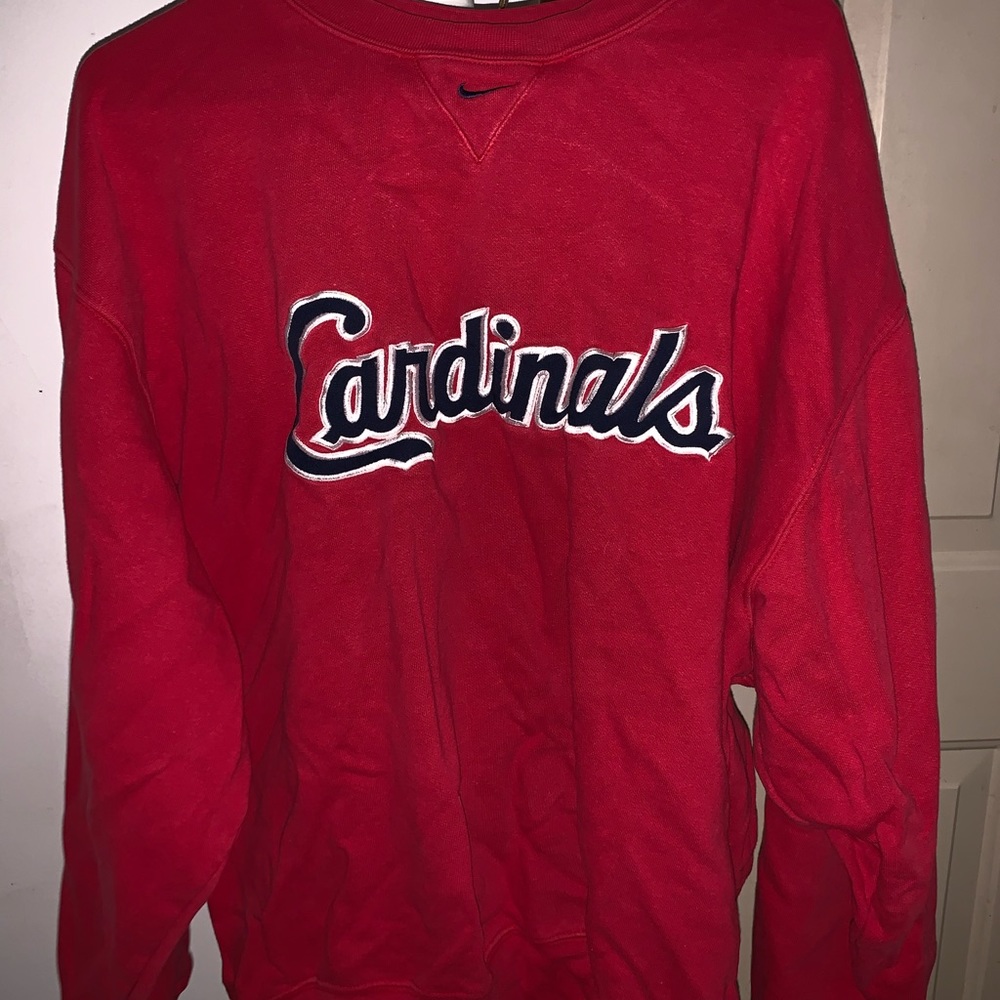 Nike MLB long sleeve cardinal sweater